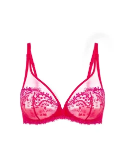 Soutien-gorge avec armature décolleté plongeant - Rouge Rainbow