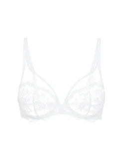 Soutien-gorge avec armature décolleté plongeant - Blanc