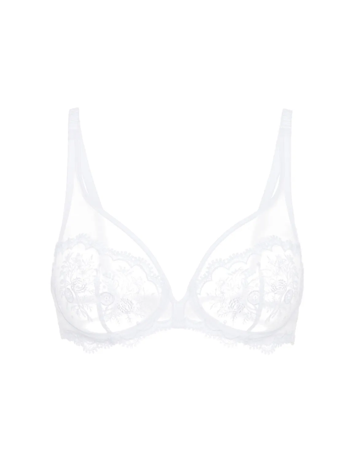 Soutien-gorge avec armature décolleté plongeant - Blanc
