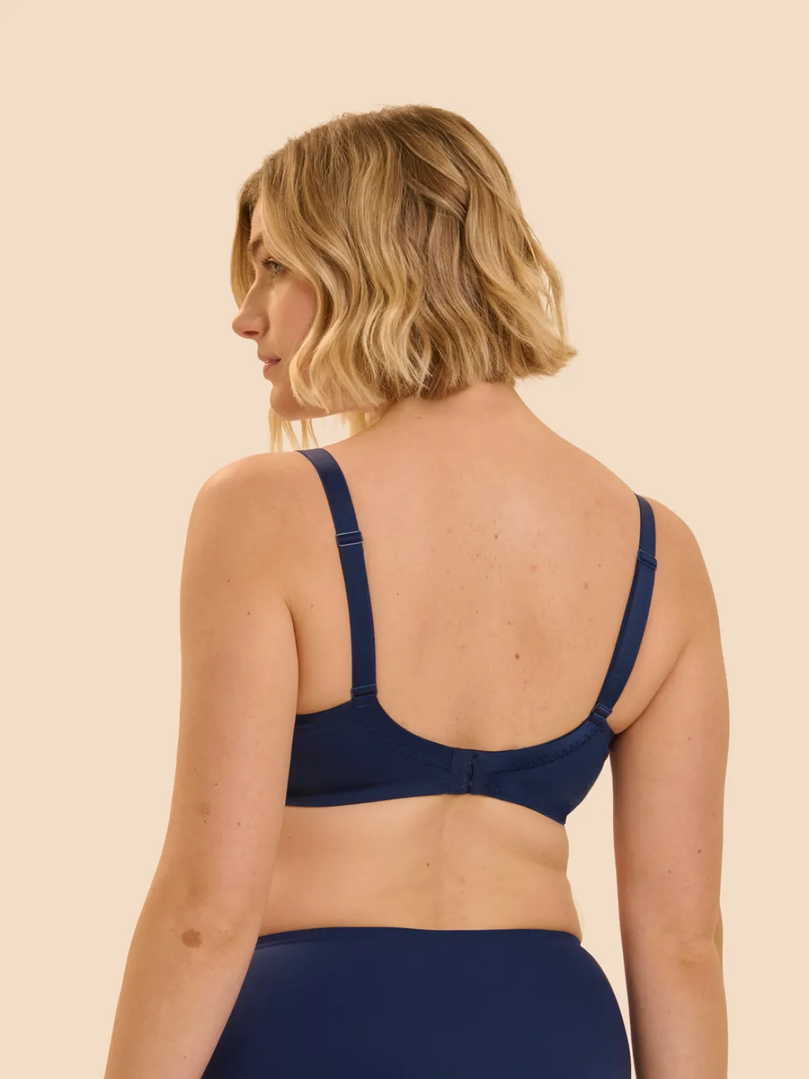 Soutien-gorge avec armature décolleté plongeant - Bleu Rainbow
