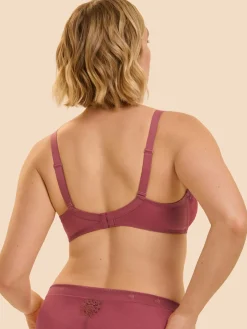 Soutien-gorge avec armature décolleté plongeant - Rose Santal