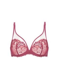Soutien-gorge avec armature décolleté plongeant - Rose Santal