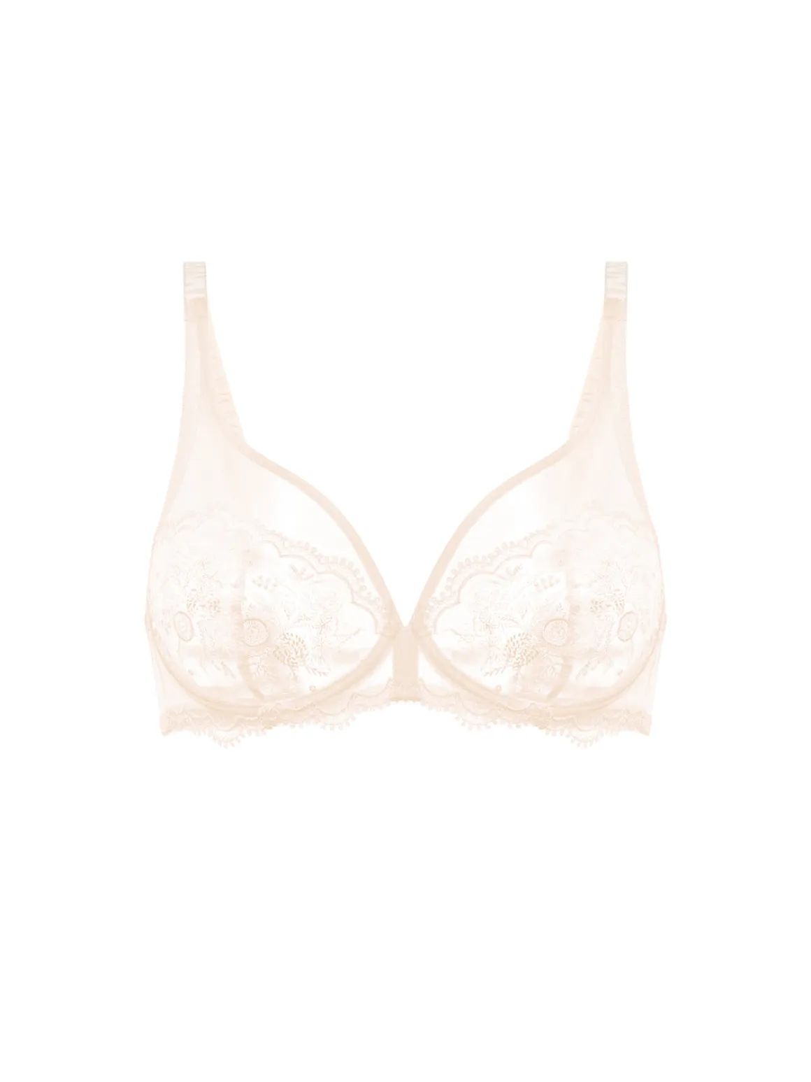 Soutien-gorge avec armature décolleté plongeant - Rose sakura