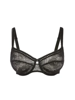 Soutien-gorge avec armature décolleté carré - Noir