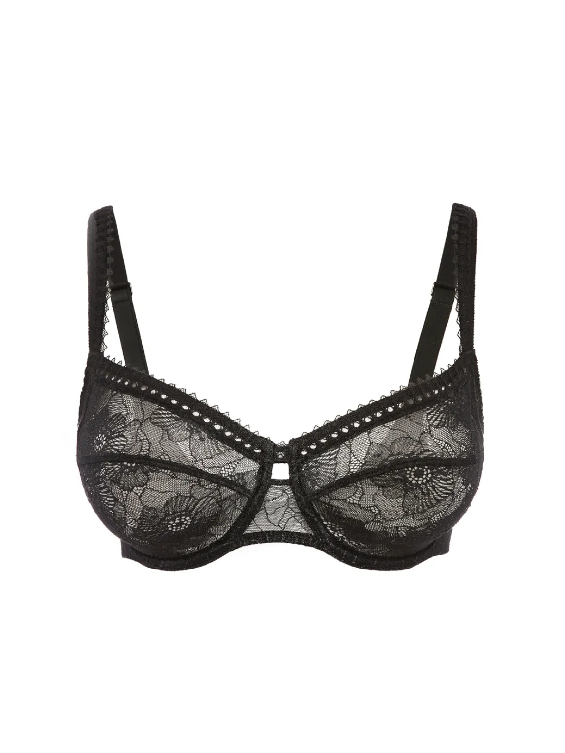 Soutien-gorge avec armature décolleté carré - Noir