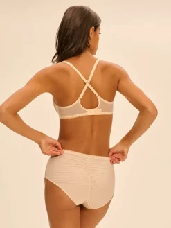 Soutien-gorge avec armature décolleté plongeant - Beige Chic