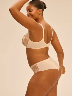 Soutien-gorge avec armature décolleté plongeant - Beige Chic