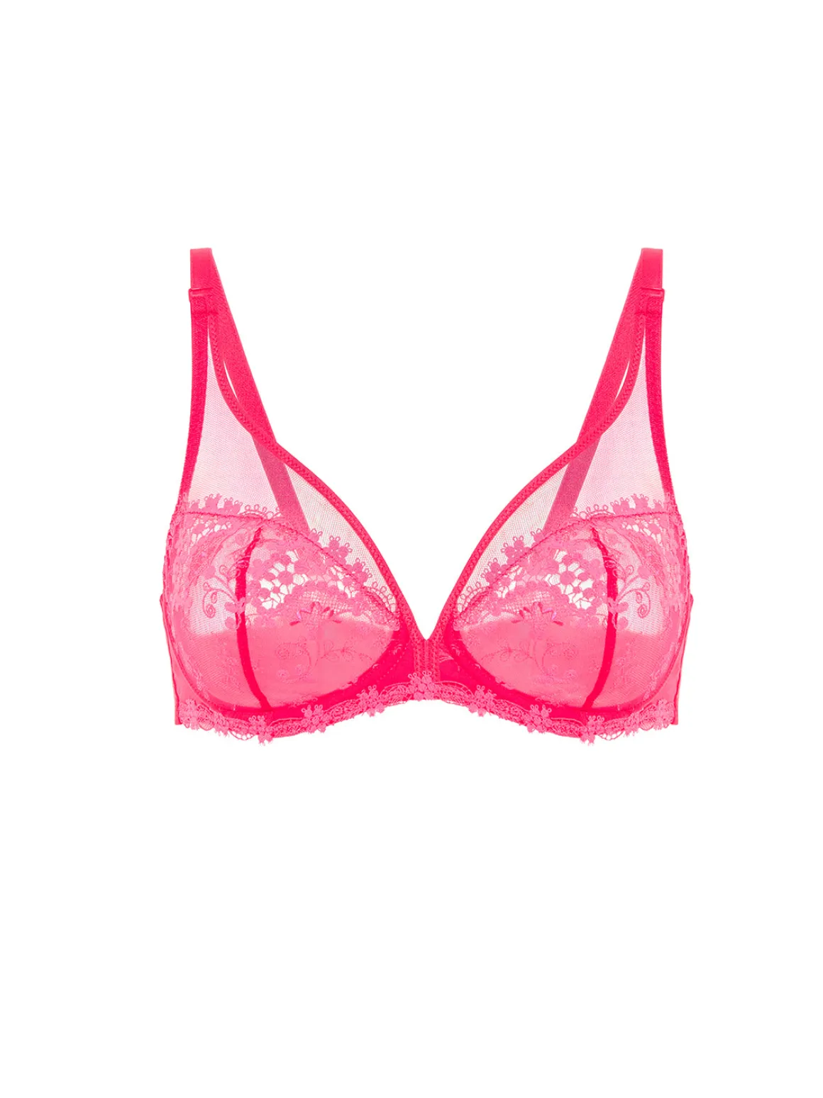 Soutien-gorge avec armature décolleté plongeant - Rose Fabuleux