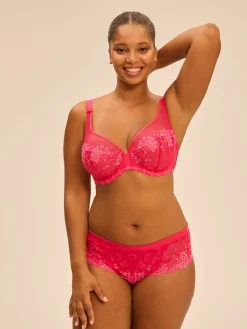 Soutien-gorge avec armature décolleté plongeant - Rose Fabuleux
