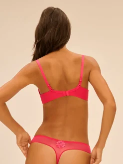 Soutien-gorge avec armature décolleté plongeant - Rose Fabuleux