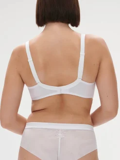 Soutien-gorge avec armature décolleté plongeant - Blanc Cristal