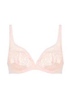Soutien-gorge avec armature décolleté plongeant - Rose Nude