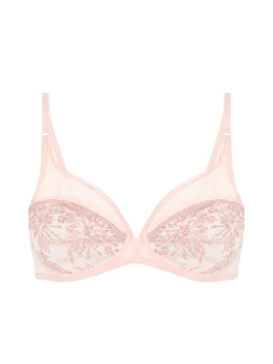Soutien-gorge avec armature décolleté plongeant - Poudre pétale