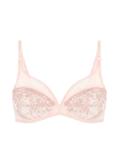 Soutien-gorge avec armature décolleté plongeant - Poudre pétale