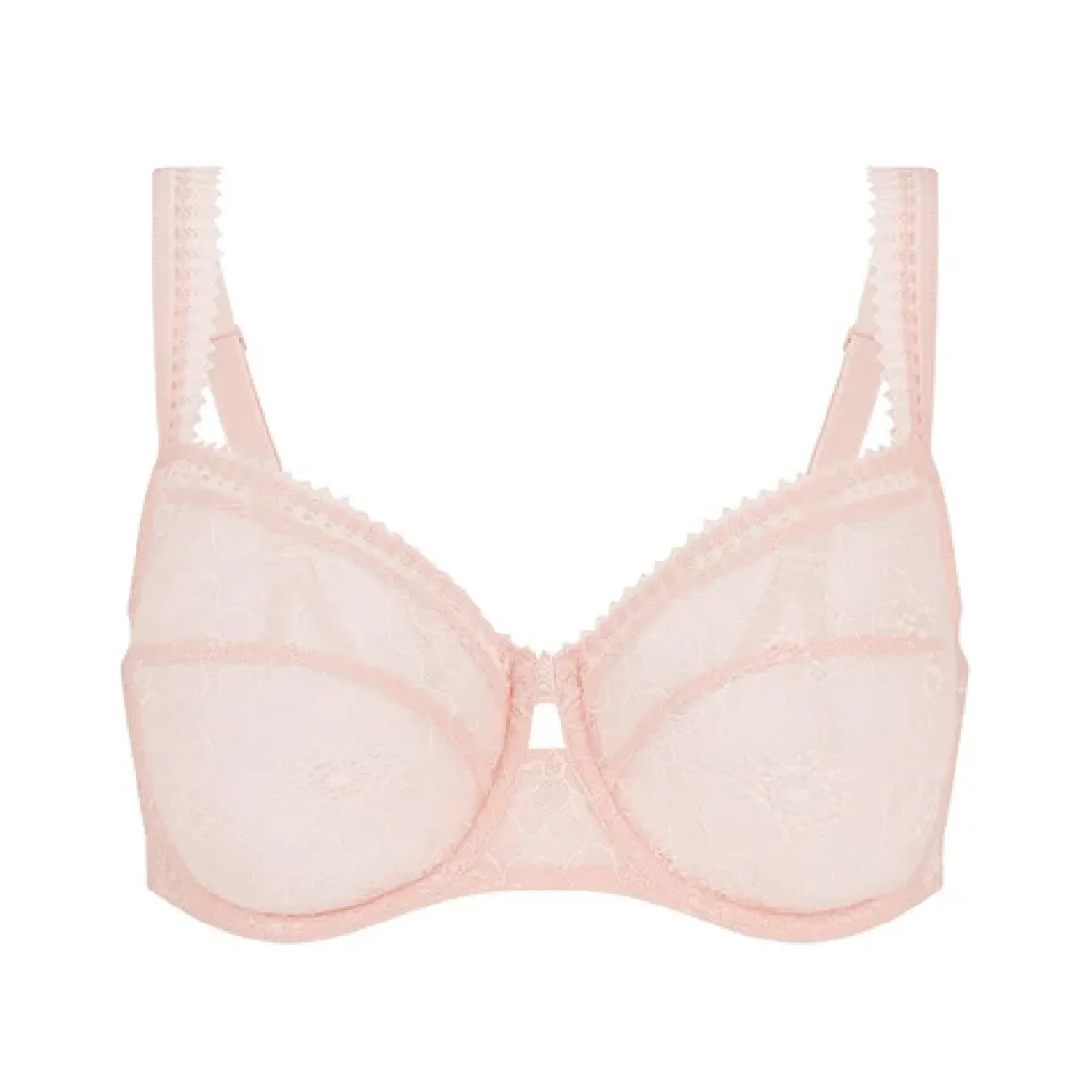 Soutien-gorge avec armature decollete carre - Poudre pétale