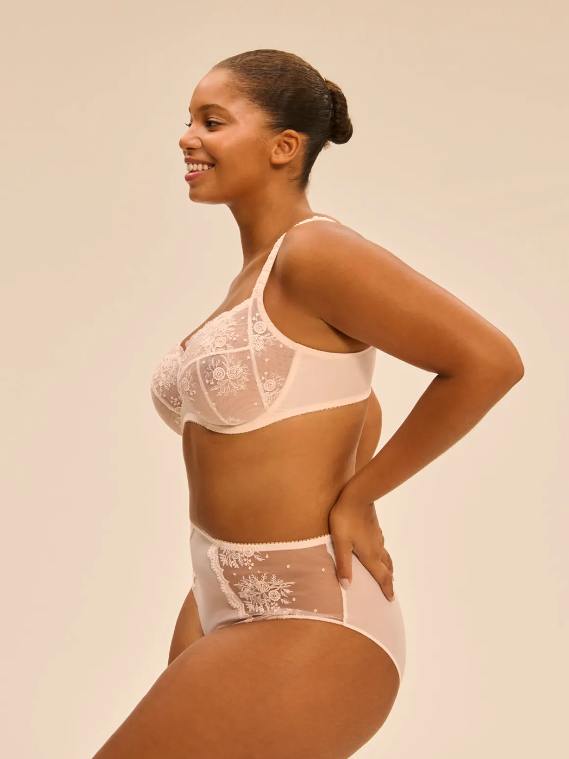 Soutien-gorge avec armature emboitant - Rose sakura