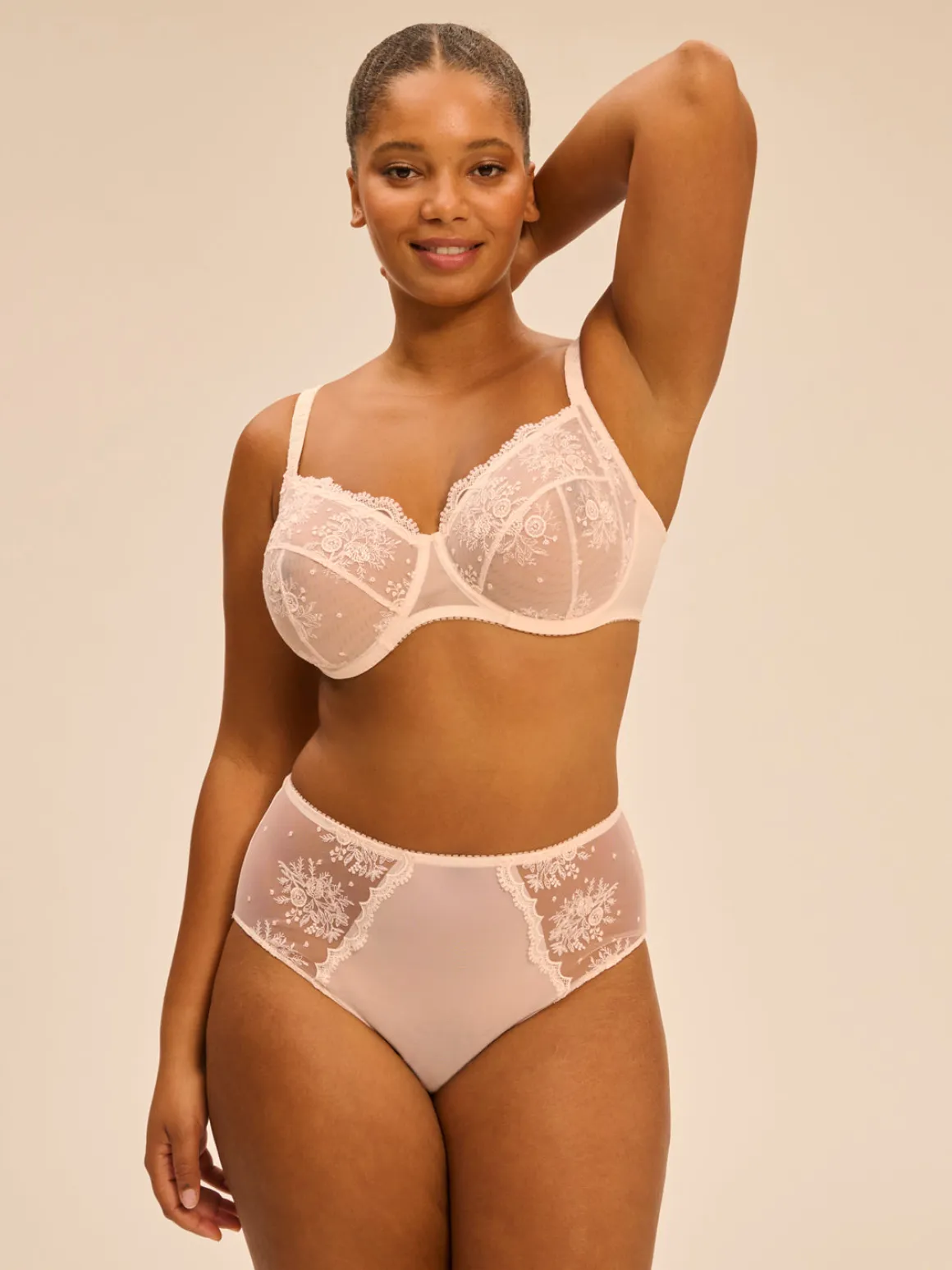 Soutien-gorge avec armature emboitant - Rose sakura