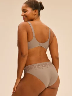 Soutien-gorge avec armature emboitant - Grège