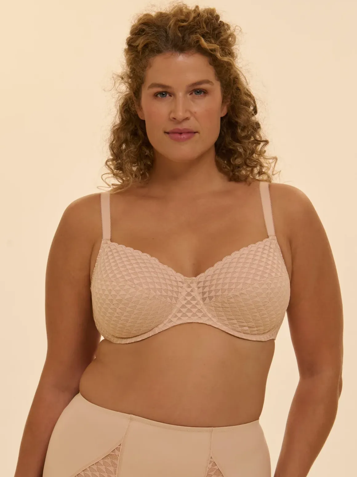 Soutien-gorge avec armature emboitant - Peau Rosée