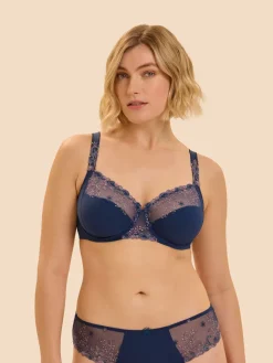 Soutien-gorge avec armature emboitant - Bleu Rainbow