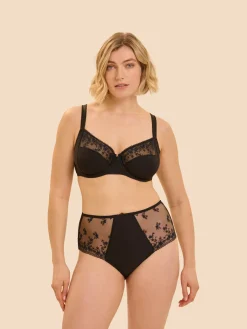 Soutien-gorge avec armature emboitant - Noir