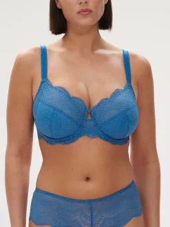 Soutien-gorge avec armature emboitant - Bleu Myosotis