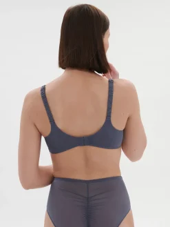 Soutien-gorge avec armature emboitant - Bleu Cendre