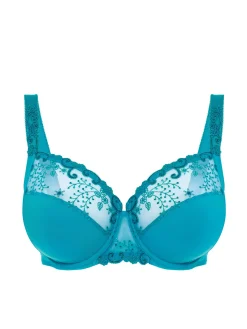 Soutien-gorge avec armature emboitant - Bleu Atoll