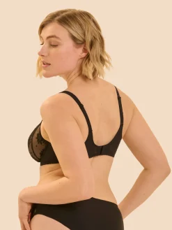 Soutien-gorge avec armature emboitant - Noir