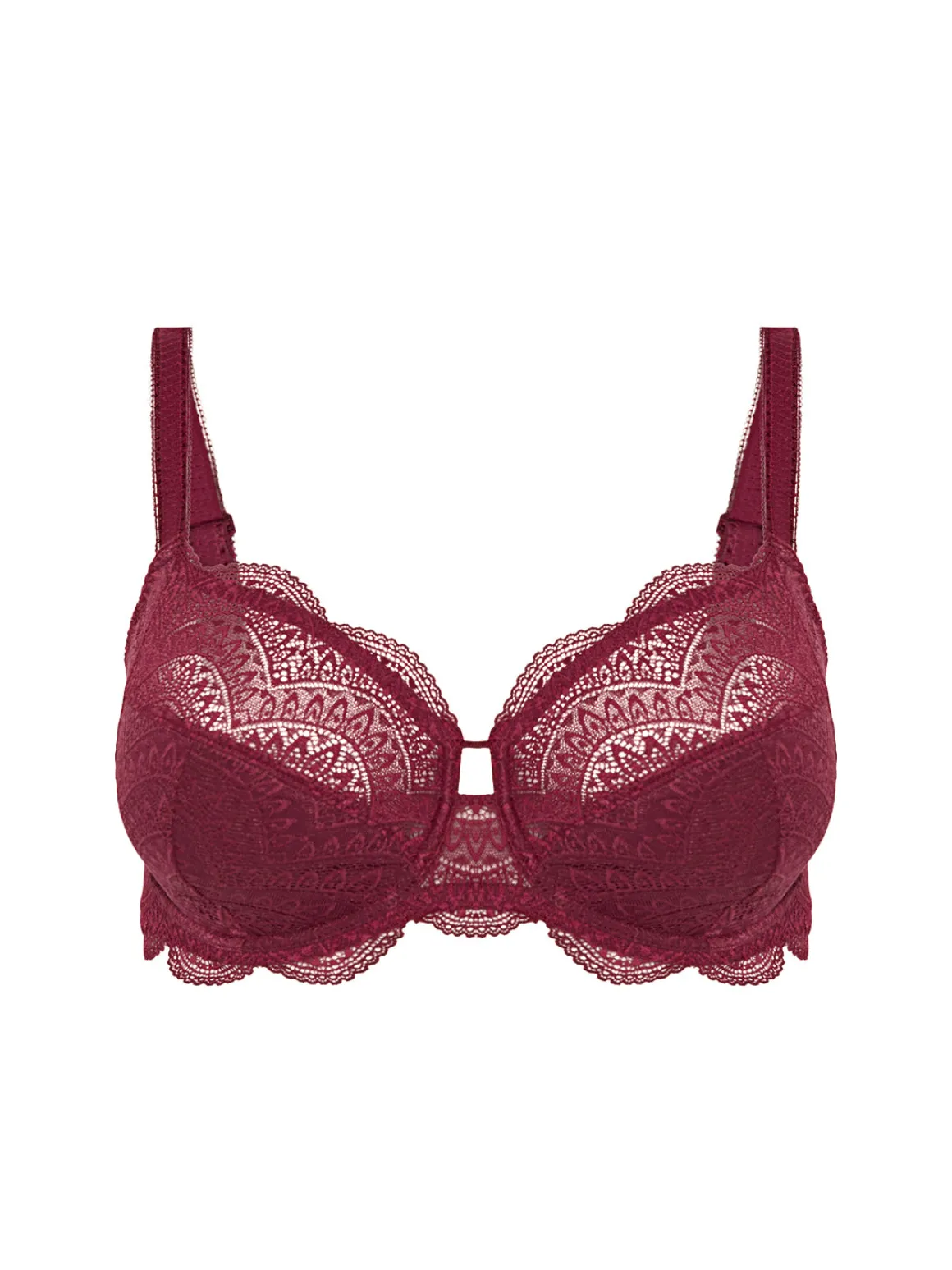 Soutien-gorge avec armature emboitant - Rouge Spinelle