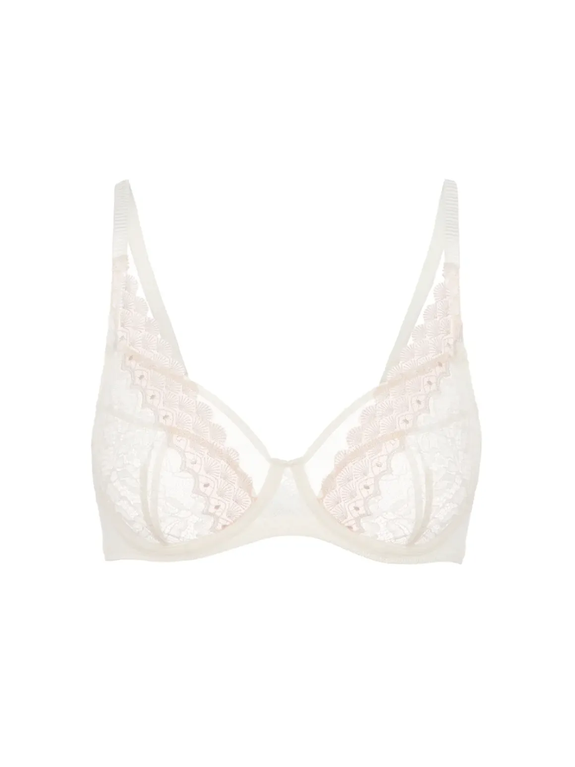 Soutien-gorge avec armature foulard - Naturel