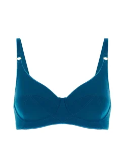 Soutien-gorge avec armatures décolleté - Bleu Poséidon