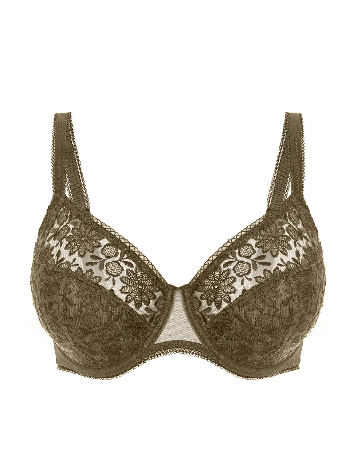 Soutien-gorge avec armatures emboitant - Vert Nomade