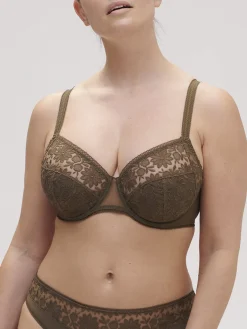 Soutien-gorge avec armatures emboitant - Vert Nomade