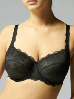Soutien-gorge avec armatures decollete carre - Noir
