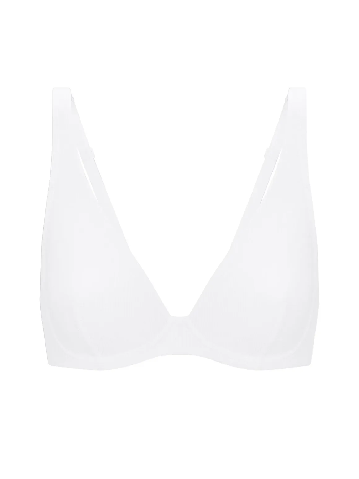 Soutien-gorge avec armatures décolleté plongeant - Blanc