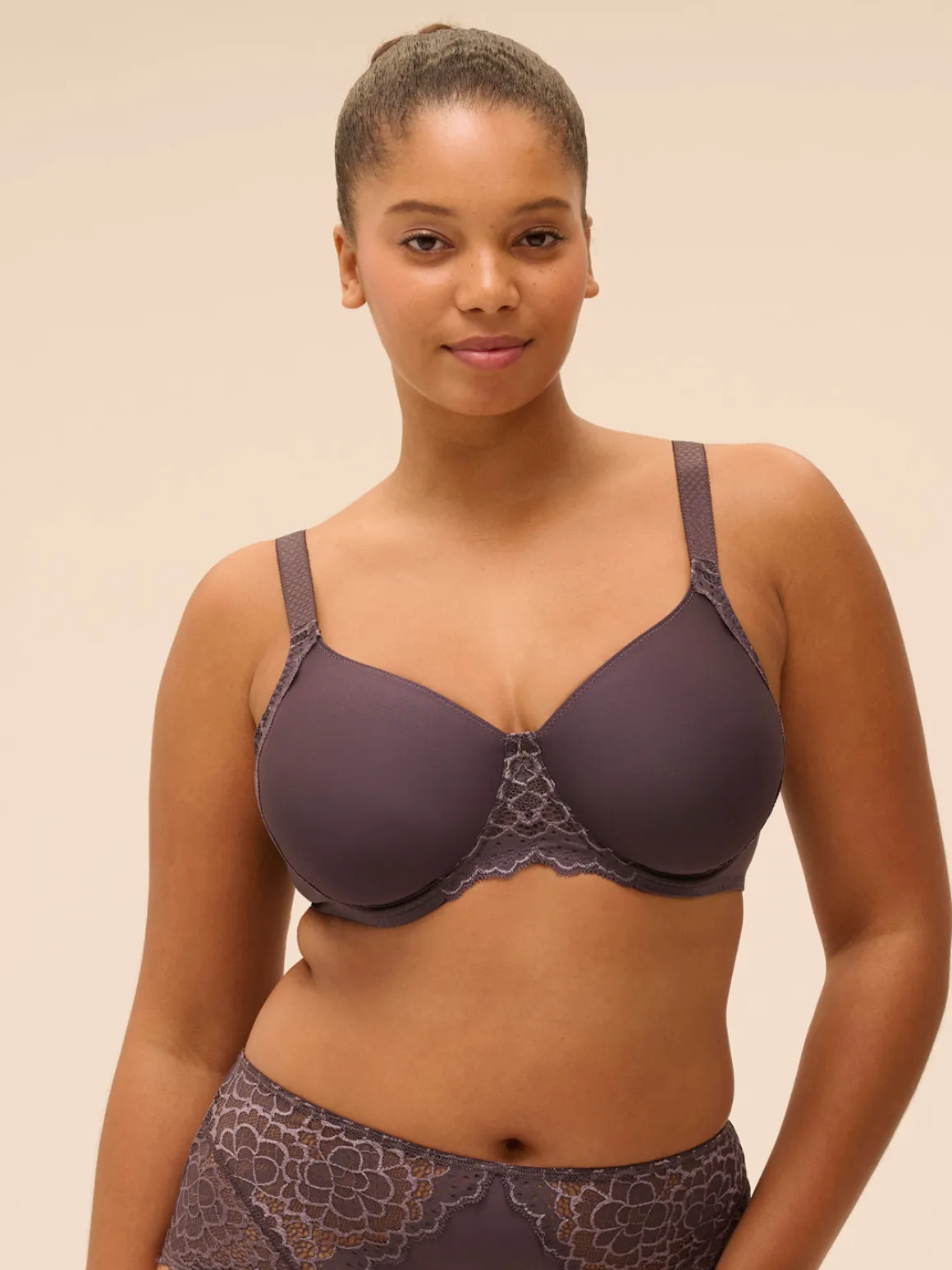 Soutien-gorge avec armatures moulé rigide - Gris Graphite