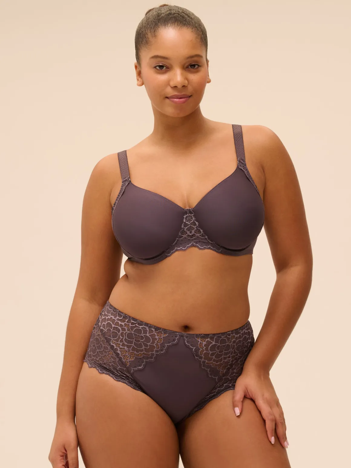 Soutien-gorge avec armatures moulé rigide - Gris Graphite
