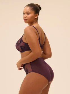 Soutien-gorge avec armatures emboitant - Figue