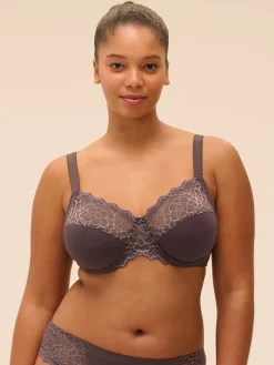 Soutien-gorge avec armatures emboitant - Gris Graphite