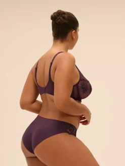 Soutien-gorge avec armatures décolleté plongeant - Figue