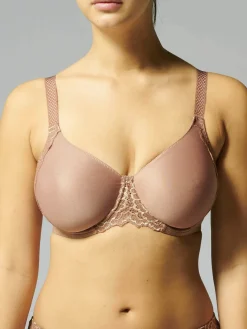 Soutien-gorge avec armatures moulé rigide - Brun coco