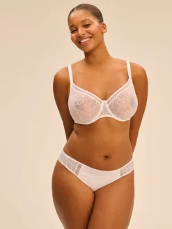 Soutien-gorge avec armatures moulé décolleté plongeant - Blanc