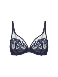 Soutien-gorge avec armatures décolleté plongeant - Saphir