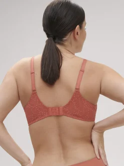 Soutien-gorge avec armatures moulé décolleté plongeant - Rose Texas