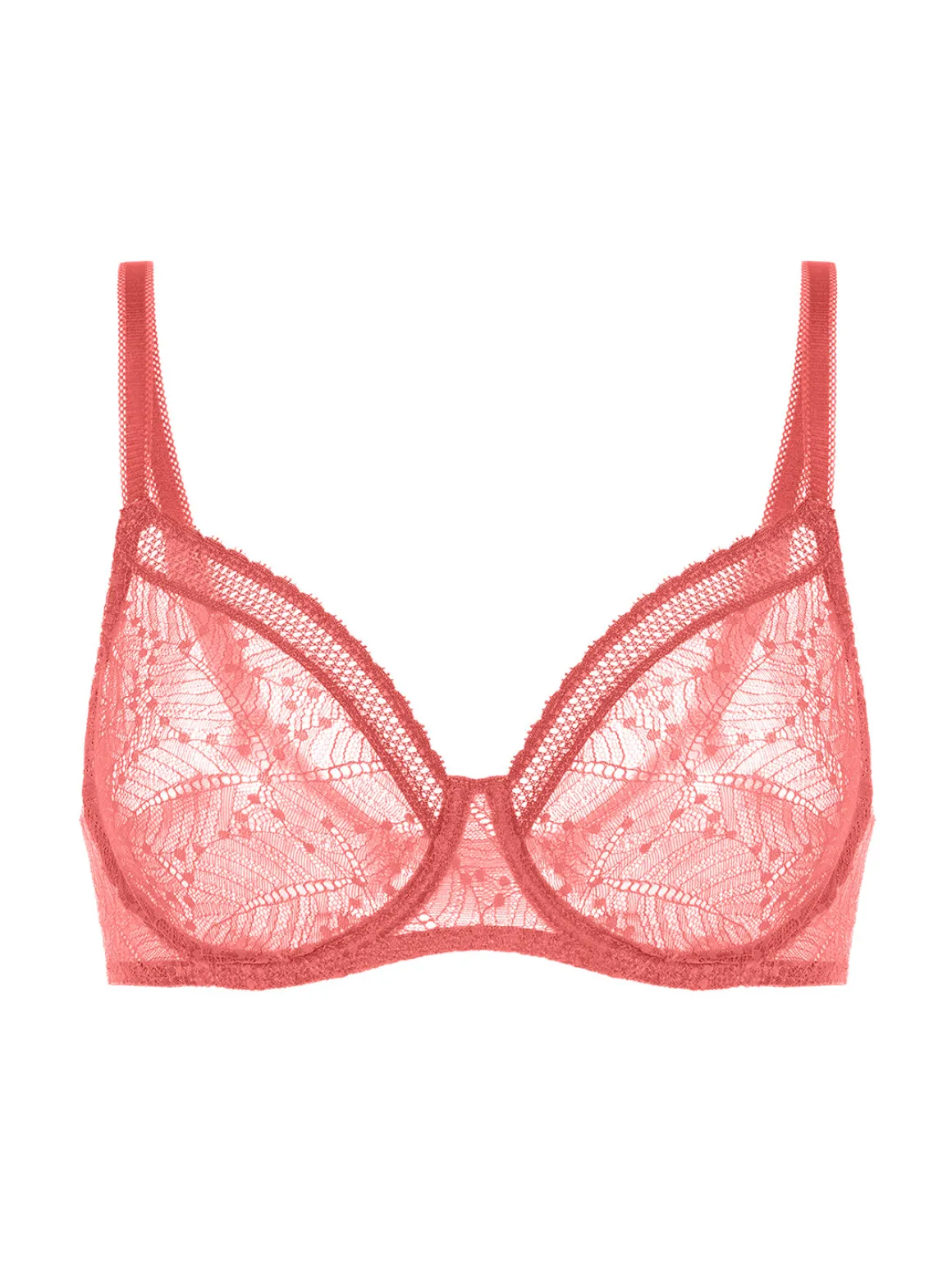 Soutien-gorge avec armatures moulé décolleté plongeant - Rose Texas