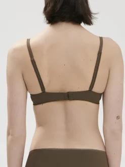 Soutien-gorge avec armatures décolleté plongeant - Vert Nomade