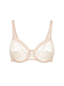 Soutien-gorge avec armatures moulé décolleté plongeant - Peau Rosée