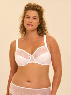 Soutien-gorge avec armatures emboitant - Blanc