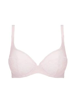 Soutien-gorge avec armatures décolleté plongeant - Poudre